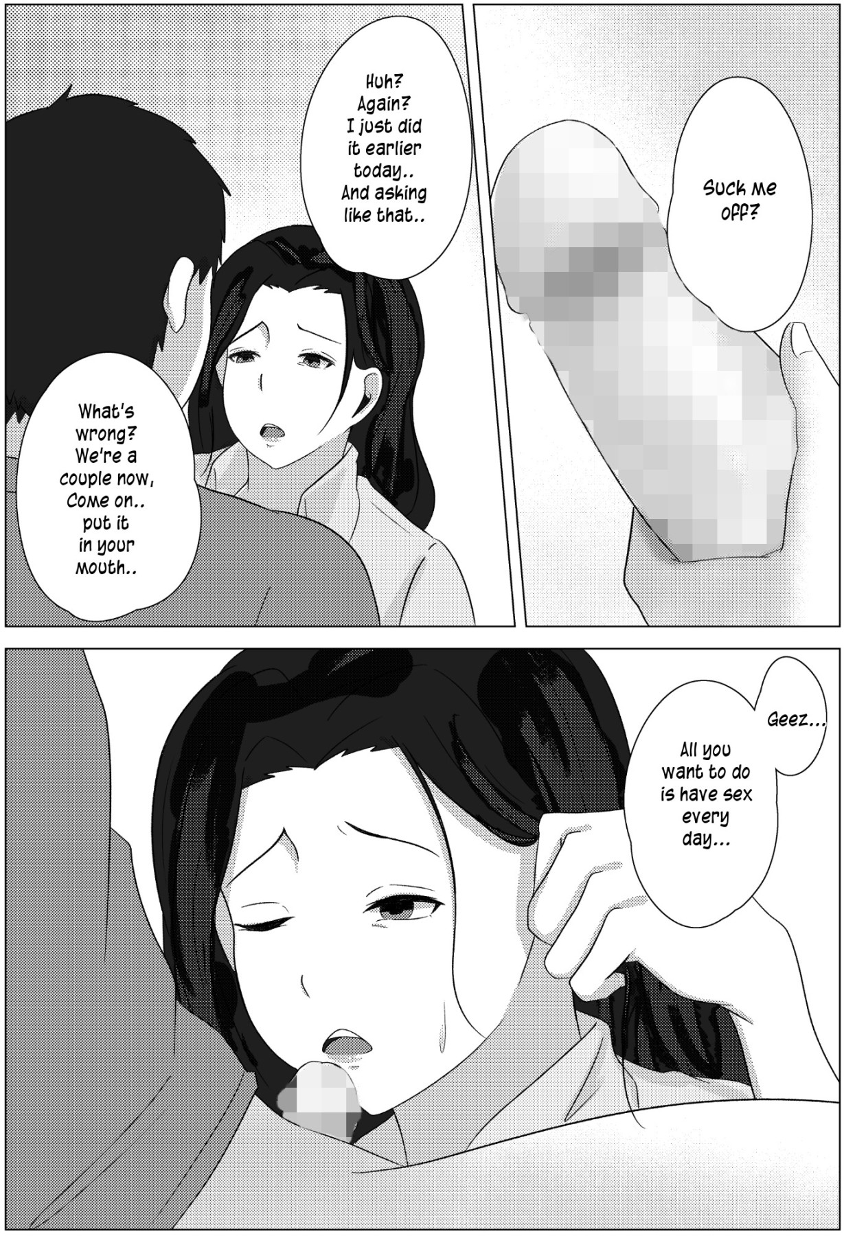 Hentai Manga Comic-Late Night Visit Leads Mother And Son To Marital Relations-Read-36